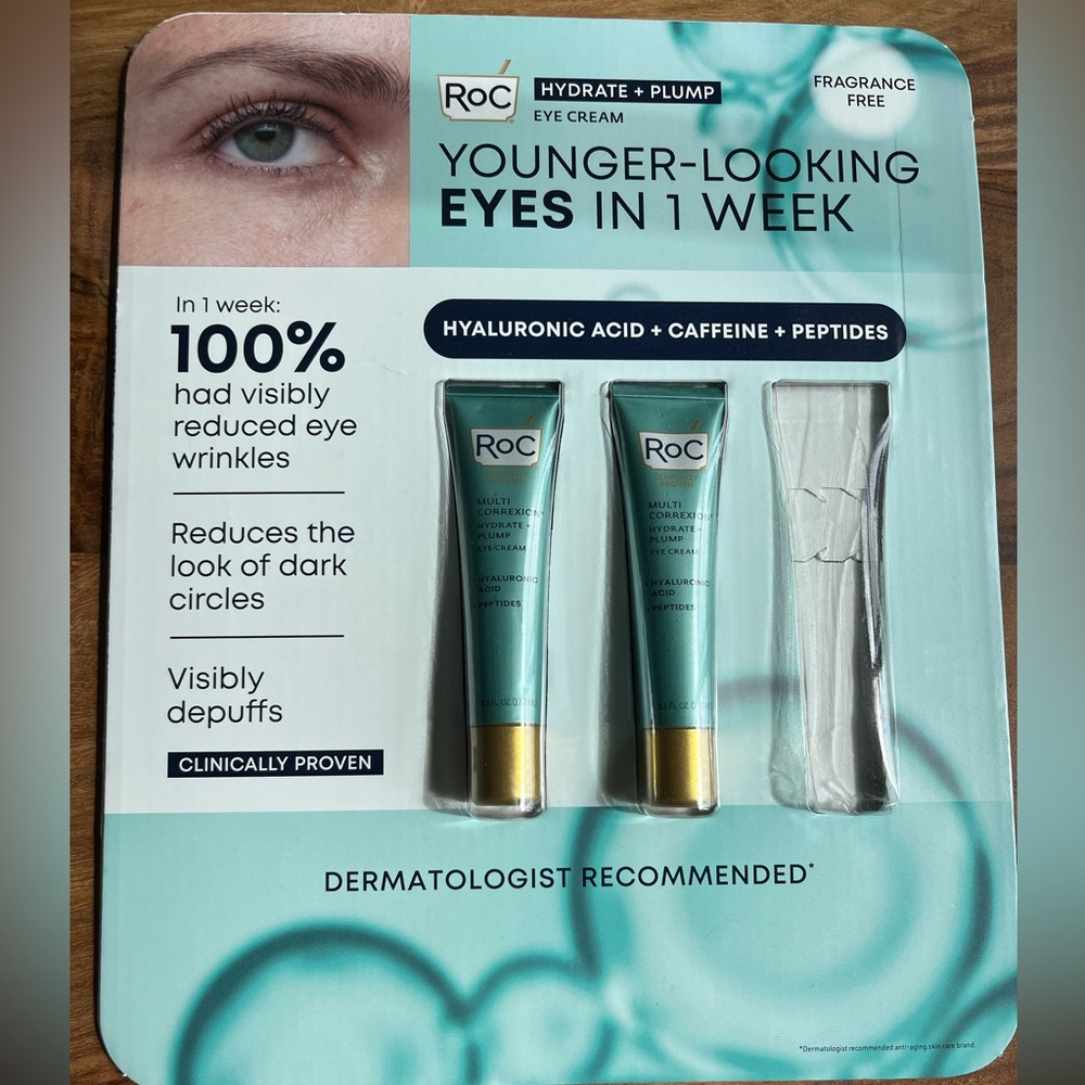 ROC Hydrate and Plump Eye Cream 0.6 oz 2-pack